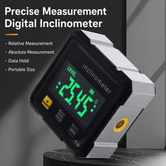 📐🔴 High-Precision Digital Inclinometer with Red Laser