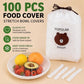🥗 Disposable food storage hoods 100 pieces