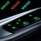 🚗 Glow Car Button Stickers
