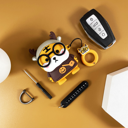 🔑 Cartoon Car Key Cover – Soft & Cute