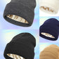 🧢✨ Satin-Lined Knitted Beanie – Warm & Protective