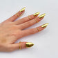 💅✨ Golden Metal Nail Rings – Unique Nail Art Accessories