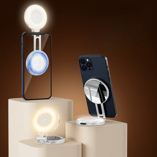 ✨📱 Mini Magnetic Selfie Light – 3 Colors & Dimmable