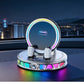 🚗 Car Phone Mount with Wireless Charging & RGB LED Lights