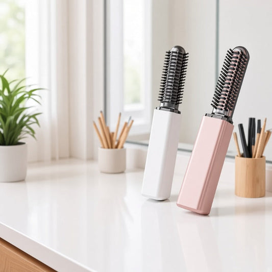 💖💇 Mini Cordless Styling Brush – Compact Bangs Comb