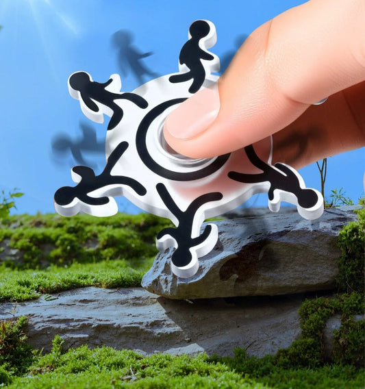 🌀🏃 Moving Finger Spinner – Optical Illusion & Fidget Toy