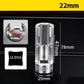 🛠️🚗9-Piece 10–22mm Hex Socket Set