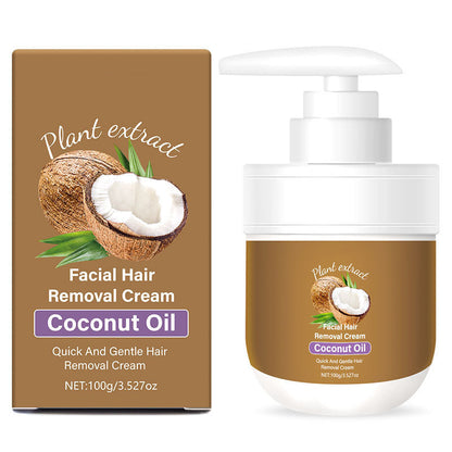 🥥✨ Crema depilatoria con aceite de coco — Depilación suave