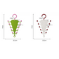 🔥Multifunctional, double-sided V-shaped clothes hanger organizer👚